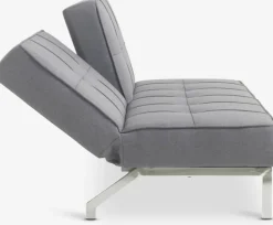Sovesofa OREVAD mørkegråt stof