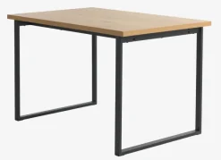 Spisebord AABENRAA 80x120 egefarve/sort