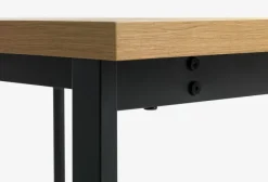 Spisebord AABENRAA 80x120 egefarve/sort