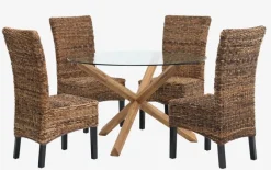 Spisebord AGERBY Ø119 glas/eg