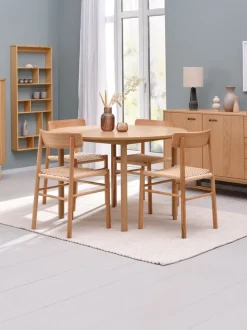 Spisebord ALSTED Ø120 egefarve