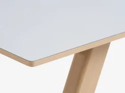 Spisebord EGEBJERG 90x160/250 lysegrå/eg