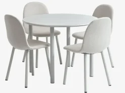 Spisebord HANSTED Ø100 varm grå