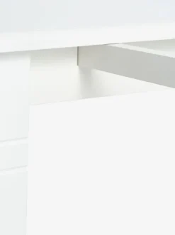 Spisebord KIRKEBY 80x130/220 hvid