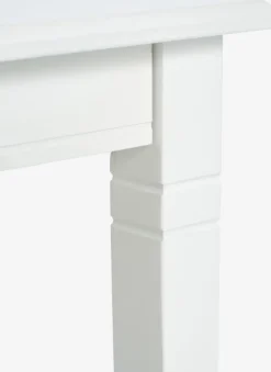 Spisebord KIRKEBY 80x130/220 hvid