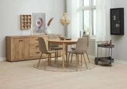 Spisebord MARSTRAND Ø110/110x200 eg