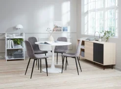 Spisebord RINGSTED Ø100 hvid