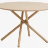 Spisebord SKIBET Ø120 lys eg