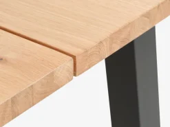 Spisebord SKOVLUNDE 90x160 eg natur/sort