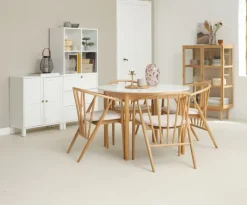 Spisebordsstol ARNBORG eg/råhvid
