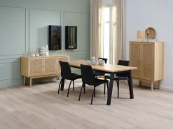 Spisebordsstol ASAA sort kunstlæder