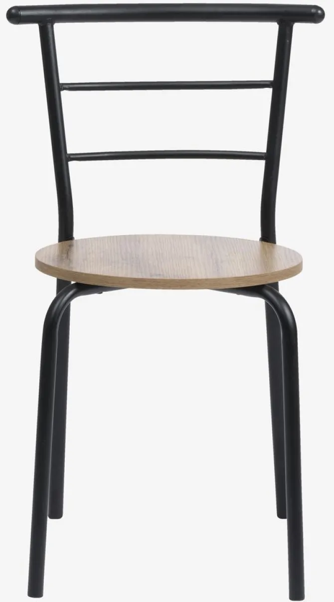 Spisebordsstol GADSTRUP sort/egefarve