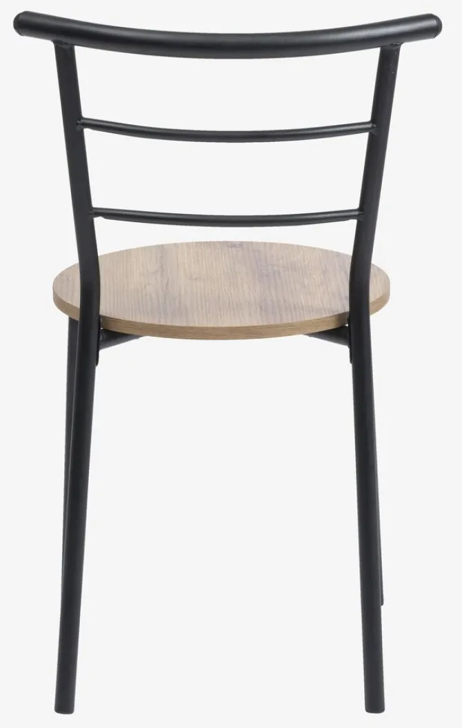 Spisebordsstol GADSTRUP sort/egefarve