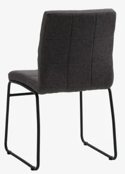 Spisebordsstol HAMMEL gråt stof/sort