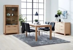 Spisebordsstol HAMMEL sort kunstlæder/krom