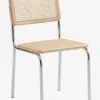 Spisebordsstol HASSING rattan/krom