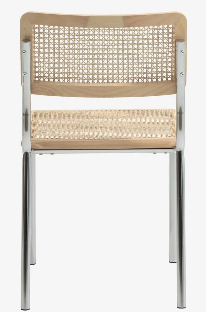 Spisebordsstol HASSING rattan/krom