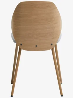 Spisebordsstol HORNE lysegrå/eg