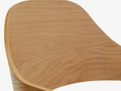 Spisebordsstol HVIDOVRE lys eg/lysegråt stof