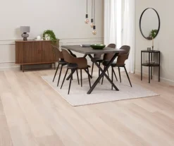 Spisebordsstol HVIDOVRE mørk eg/sort stof