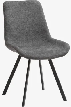 Spisebordsstol HYGUM drejebase grå/sort
