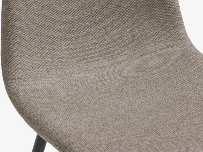 Spisebordsstol JONSTRUP beige stof/mørk egefarve