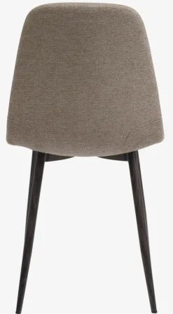 Spisebordsstol JONSTRUP beige stof/mørk egefarve
