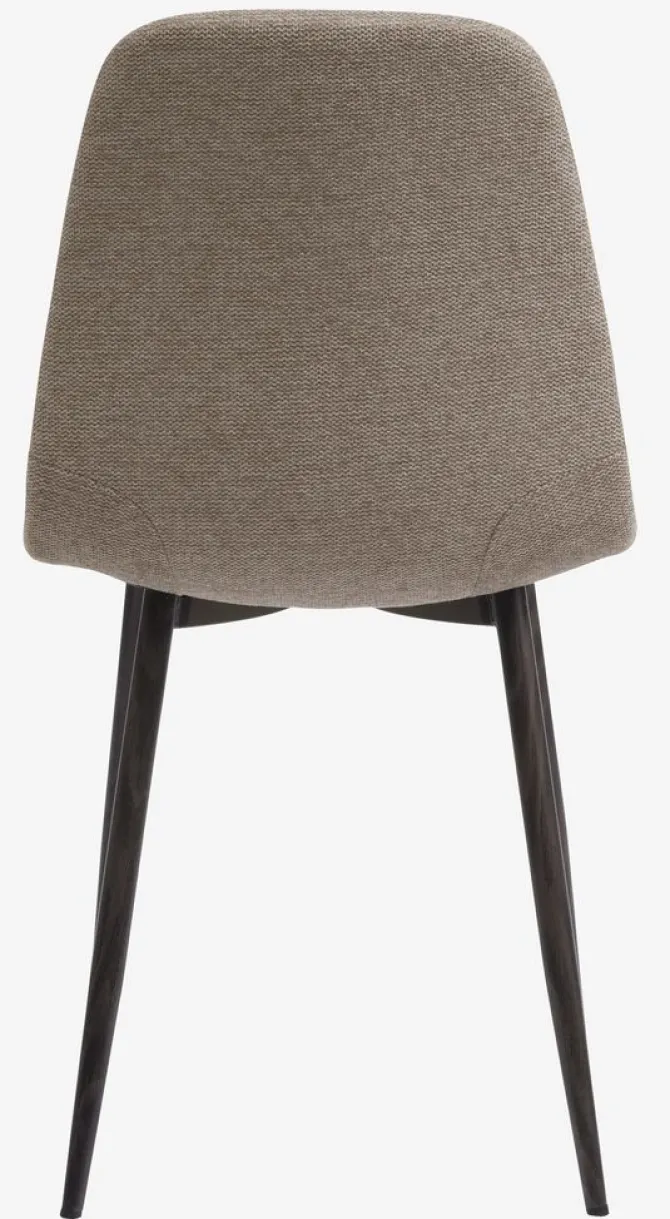 Spisebordsstol JONSTRUP beige stof/mørk egefarve