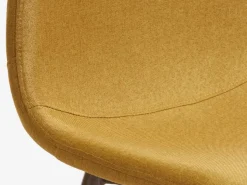 Spisebordsstol JONSTRUP karryfarvet stof/mørk eg