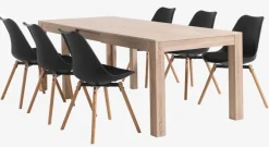 Spisebordsstol KASTRUP sort/eg