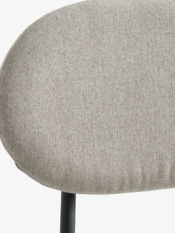 Spisebordsstol MALT sandfarvet stof/sort