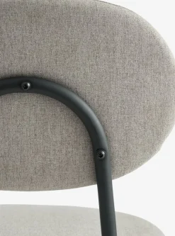 Spisebordsstol MALT sandfarvet stof/sort