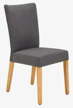 Spisebordsstol NORDRUP gråt stof/natur