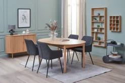 Spisebordsstol PURHUS grå/sort