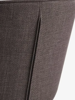 Spisebordsstol RISSKOV mørkebrunt stof/sort