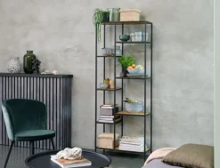 Spisebordsstol RISSKOV mørkegrøn velour/sort