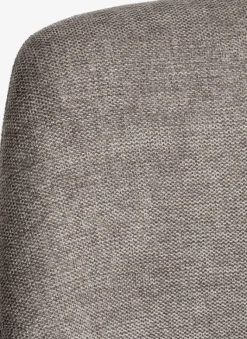 Spisebordsstol ROSTRUP drejebase sandfarvet stof/sort