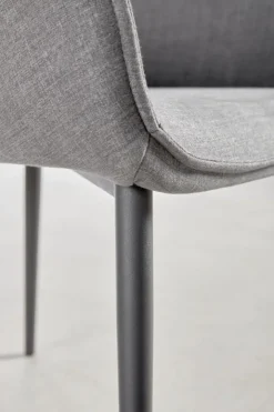 Spisebordsstol SABRO gråt stof/sort