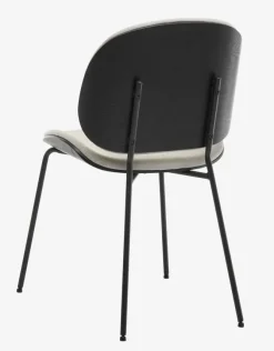 Spisebordsstol TESTRUP lys sand/sort