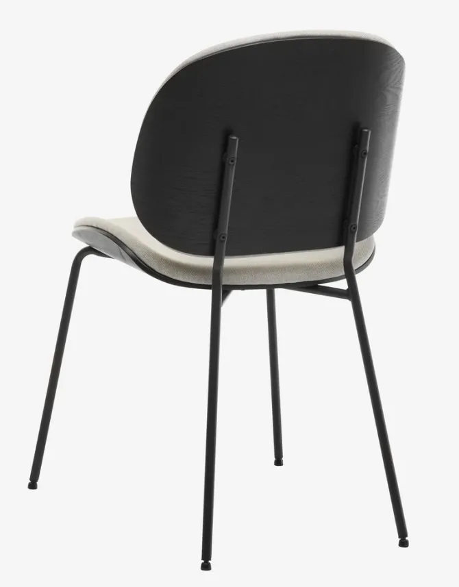 Spisebordsstol TESTRUP lys sand/sort