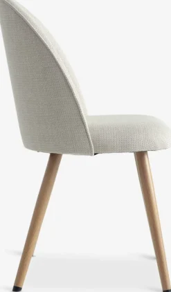 Spisebordsstol THORUP beige stof/egefarve