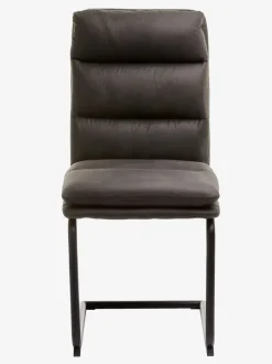 Spisebordsstol ULSTRUP antracitgråt stof/sort