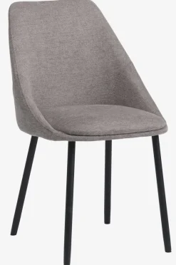 Spisebordsstol VELLEV sandfarvet stof/sort