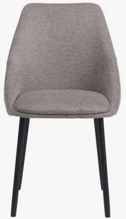 Spisebordsstol VELLEV sandfarvet stof/sort