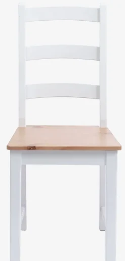 Spisebordsstol VISLINGE natur/hvid