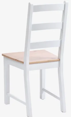 Spisebordsstol VISLINGE natur/hvid