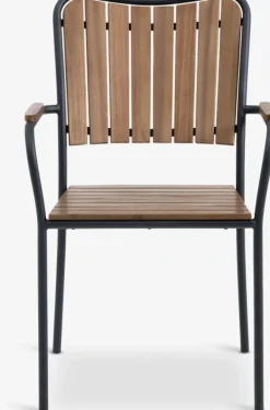 Stabelstol BASTRUP hårdttræ/sort