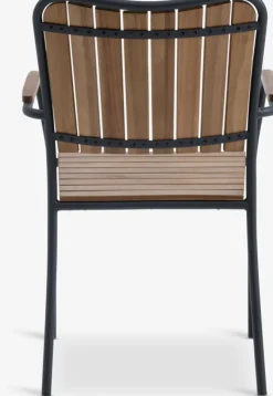 Stabelstol BASTRUP hårdttræ/sort