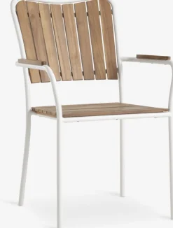 Stabelstol BASTRUP hårdttræ/hvid