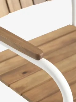 Stabelstol BASTRUP hårdttræ/hvid